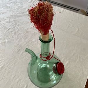 Princess House, green wine decanter